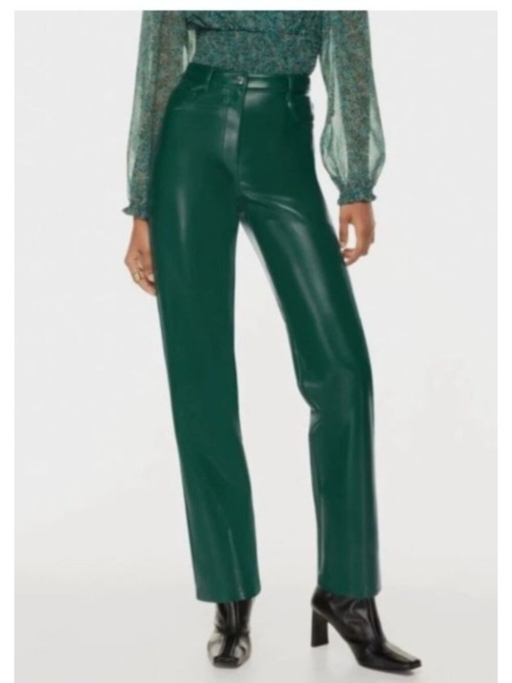Aritzia Wilfred The Melina Faux Leather Straight Leg Pants